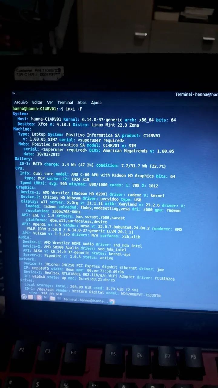 Notebook Positivo Sim+ | 4GB RAM | Linux Mint  - Foto 2