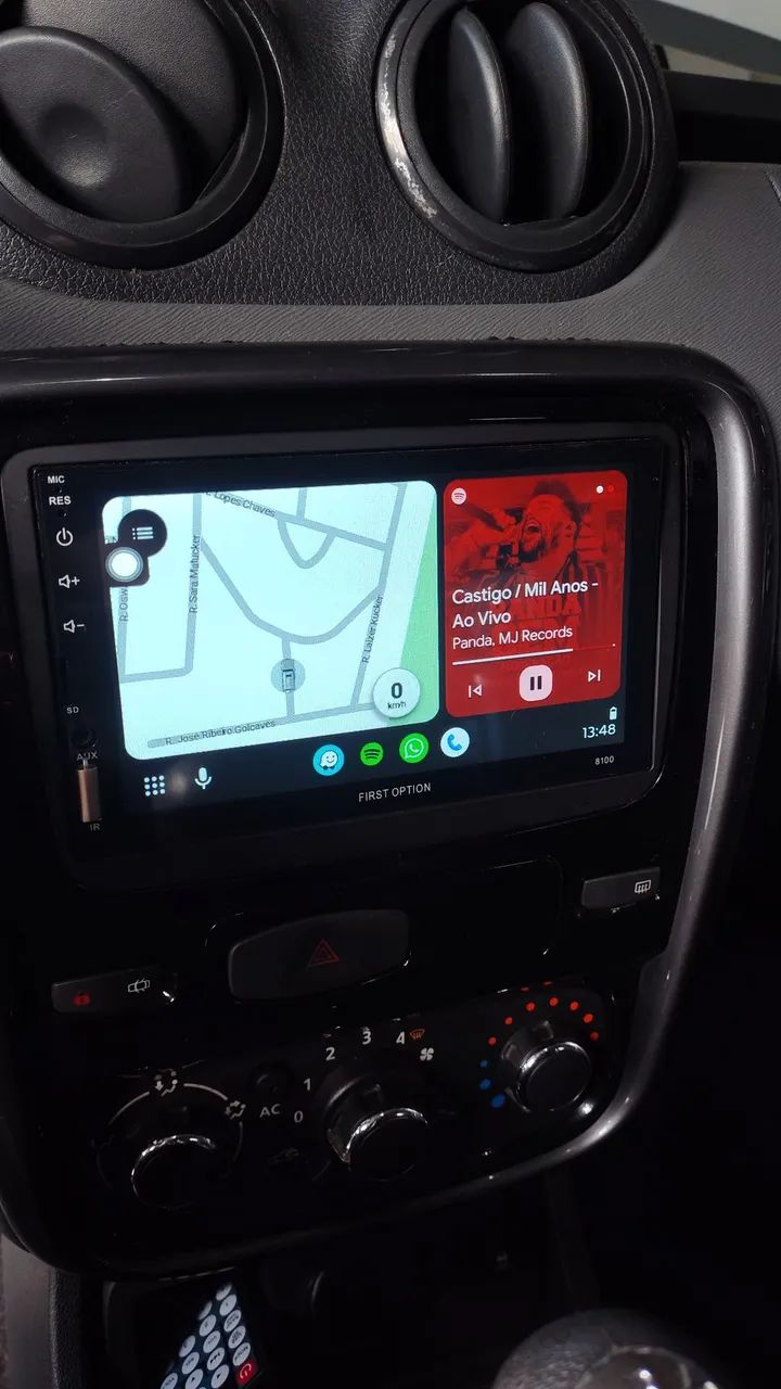 Multimídia carplay 9 polegadas, nova com GPS aplicativos espelhamento sem fio com celular.