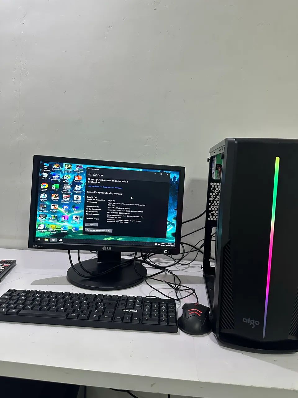 Pc Gamer Amd 7300, Radeon 8470 com Jogos - Foto 5