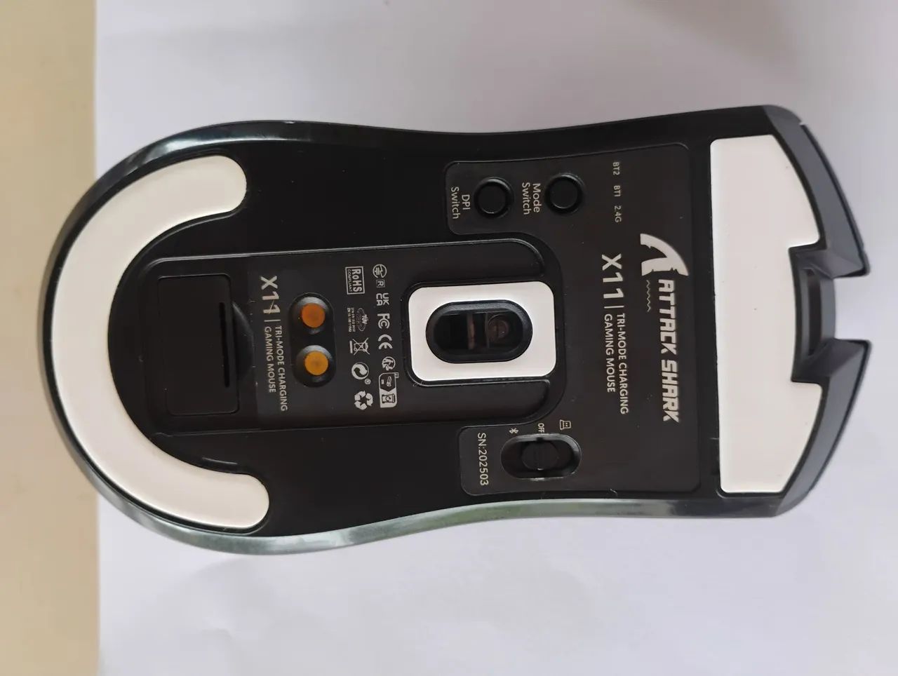 Mouse Gamer X11 Attack Shark Tri Mode - Foto 2