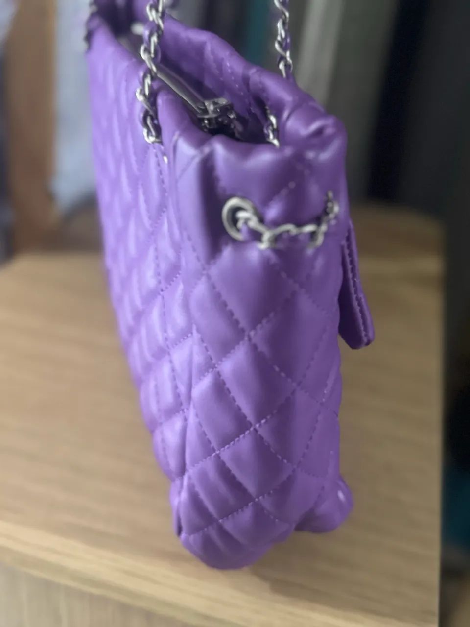 Bolsa lilás linda ombro , elegante  - Foto 4