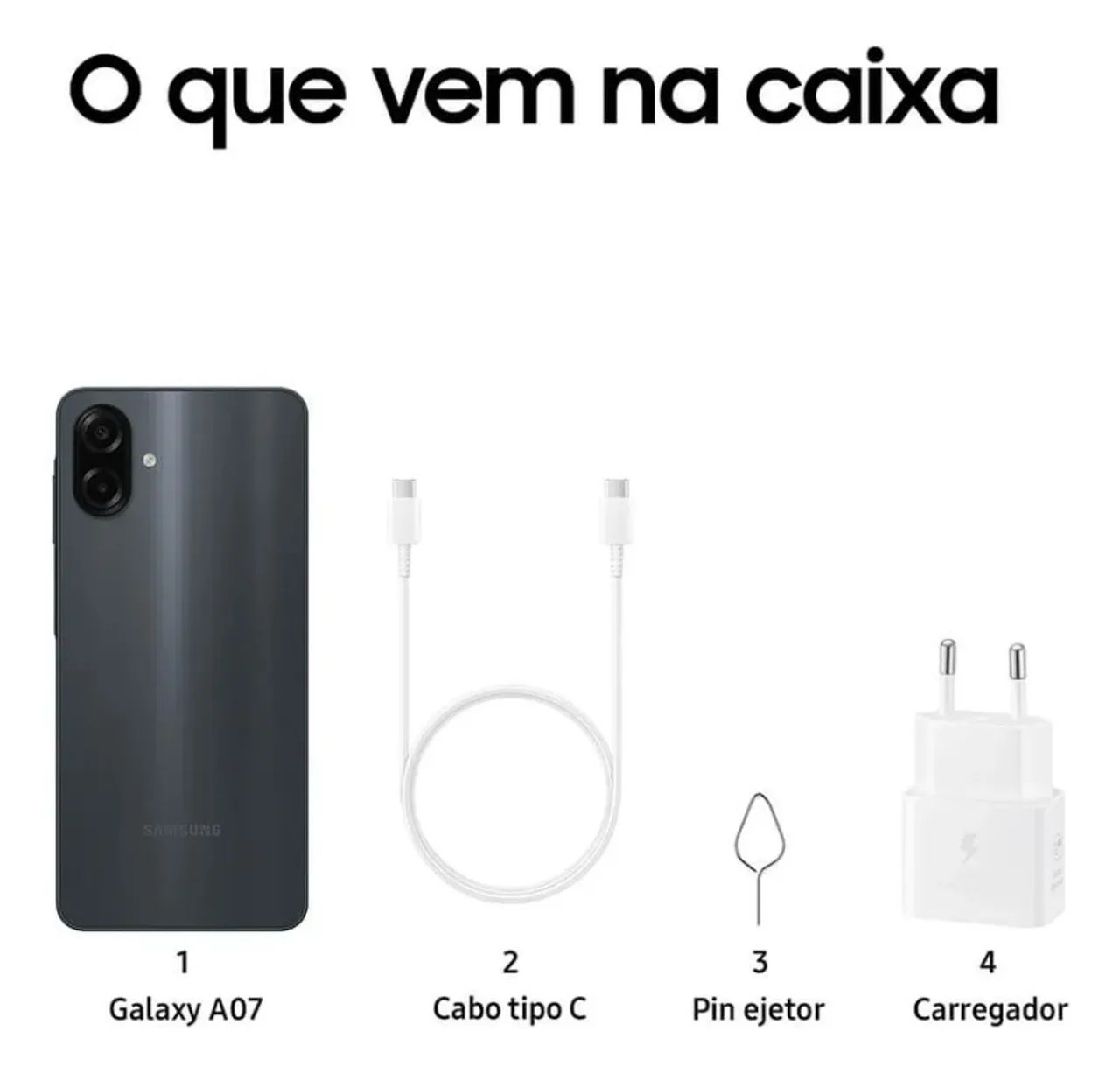 Samsung Galaxy A07 128gb 4gb Ram Preto - Foto 4