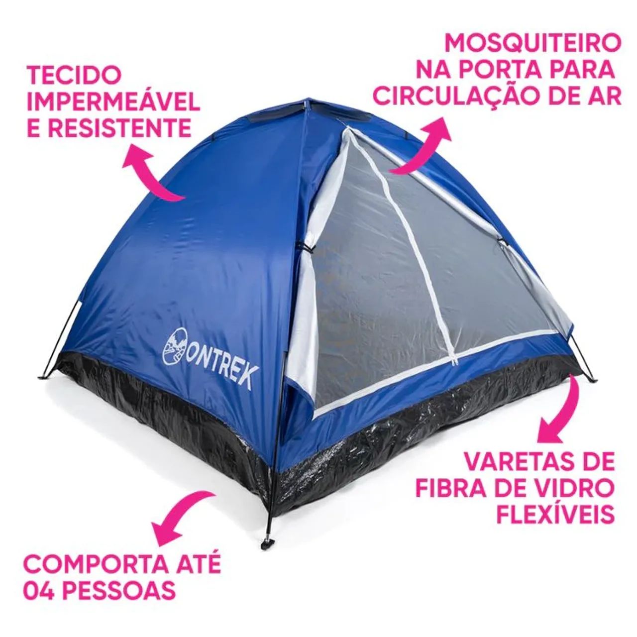 Barraca 4 pessoas de camping Cabana Nova <br> - Foto 2