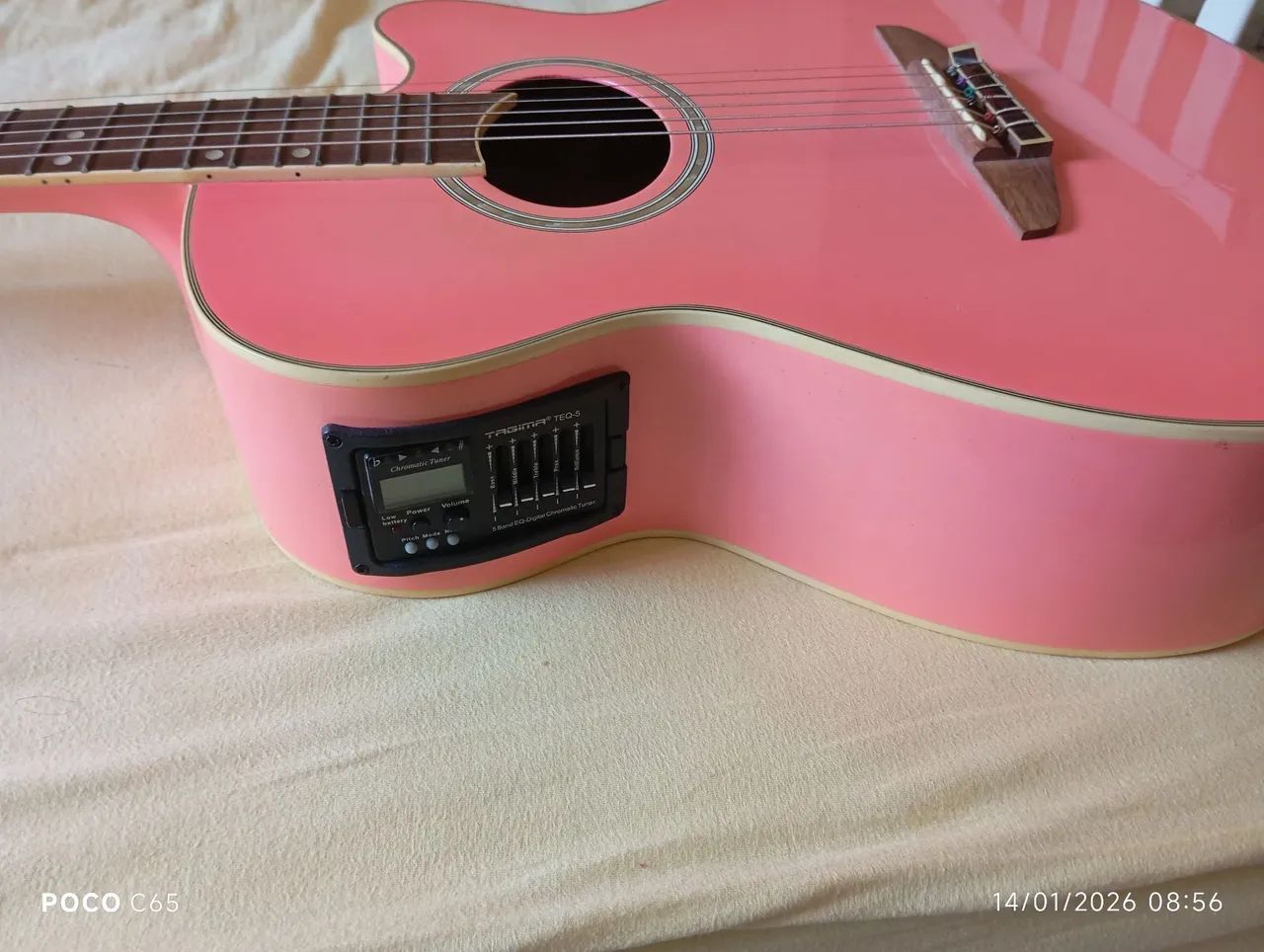Violão rosa tagima - Foto 3