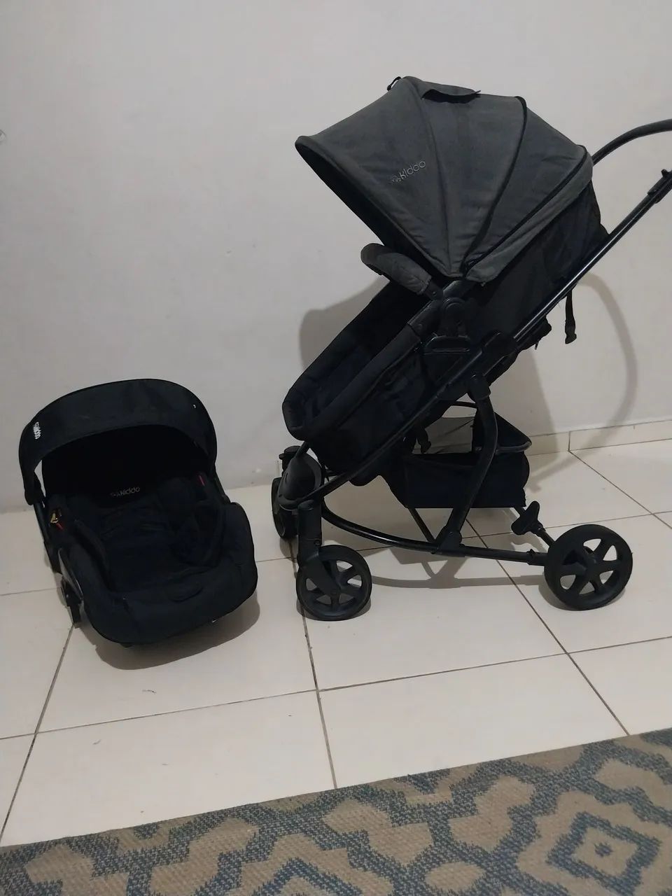 Carrinho e bebê conforto Kiddo Prima - Foto 2