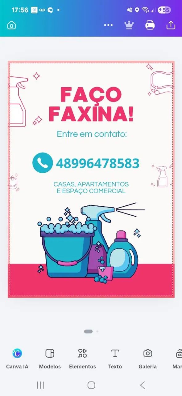 Faço faxina 