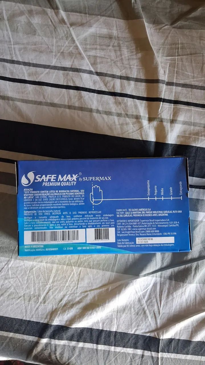 Caixa de luva látex com 100 und P, M e G - Foto 2