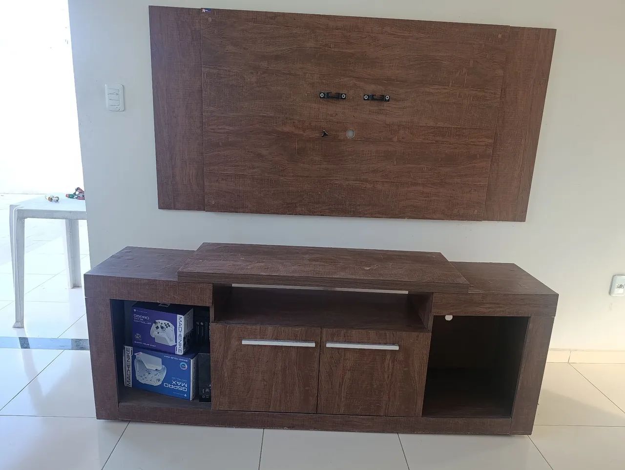 Rack e painel de TV