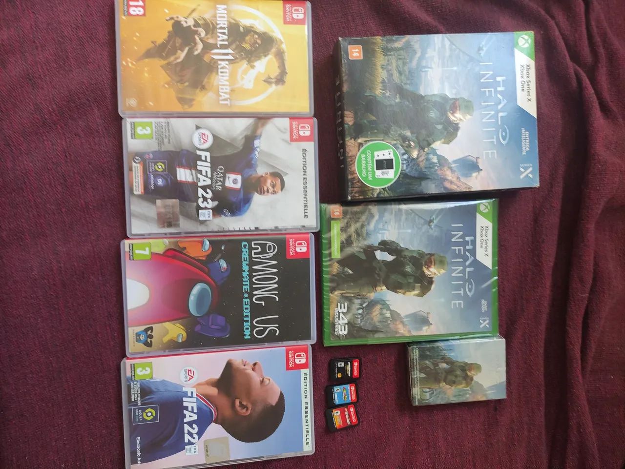 Jogos Nintendo switch e xbox
