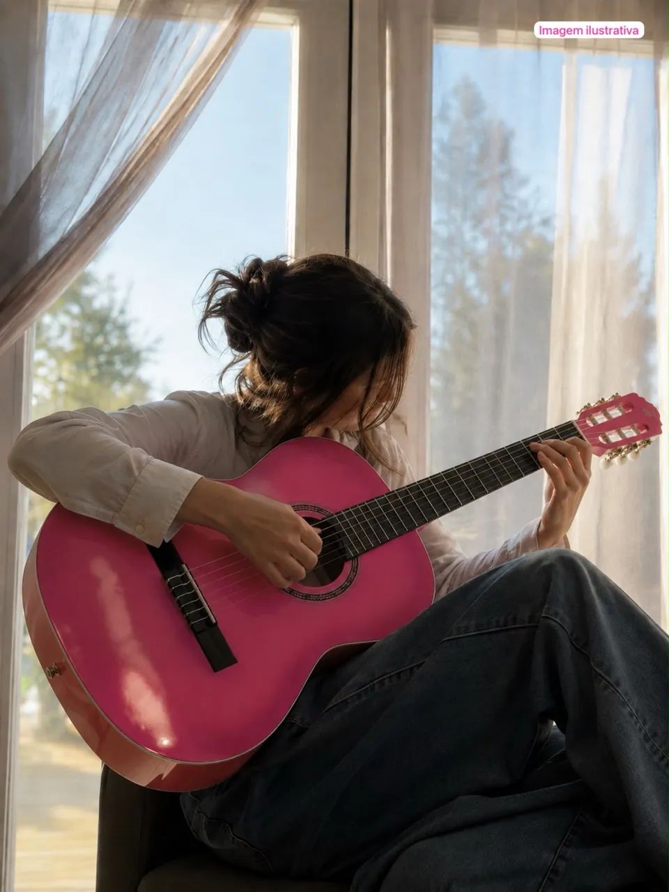 Violão Gianinni Rosa + Capa