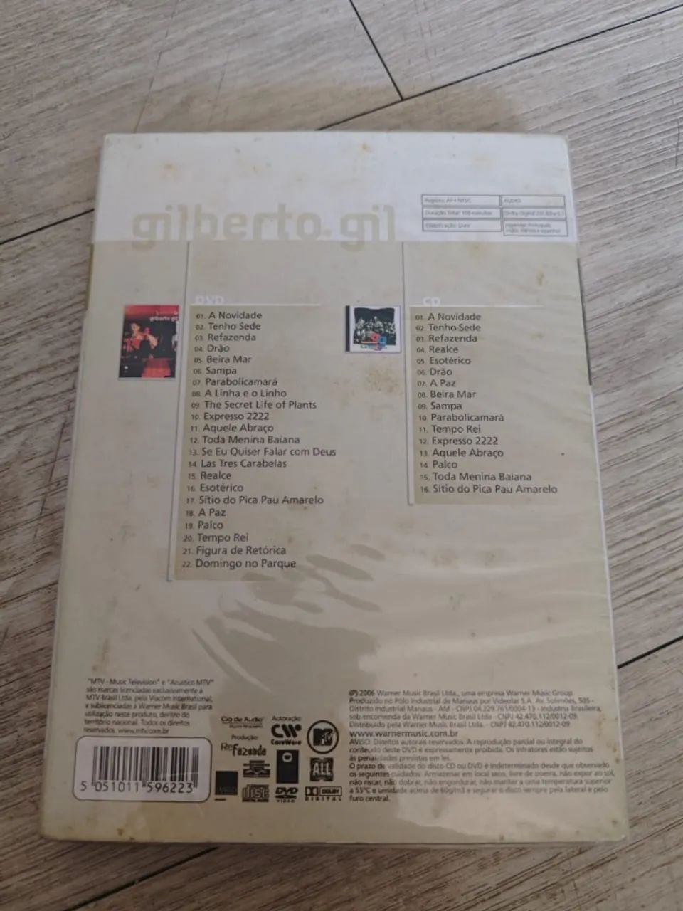 DVD + CD Gilberto Gil Acústico MTV - Dose Dupla VIP (Original) - Foto 2