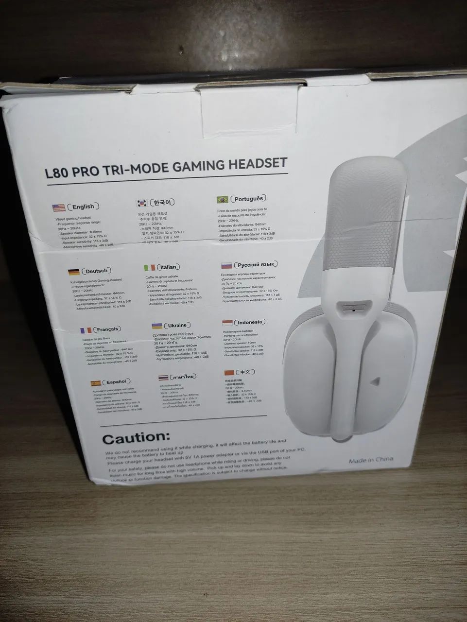 Attack Shark l80 pro, headset sem fio  - Foto 4