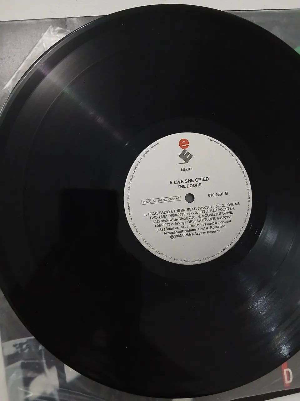 Lp the Doors "a Live she cried" usado - Foto 3