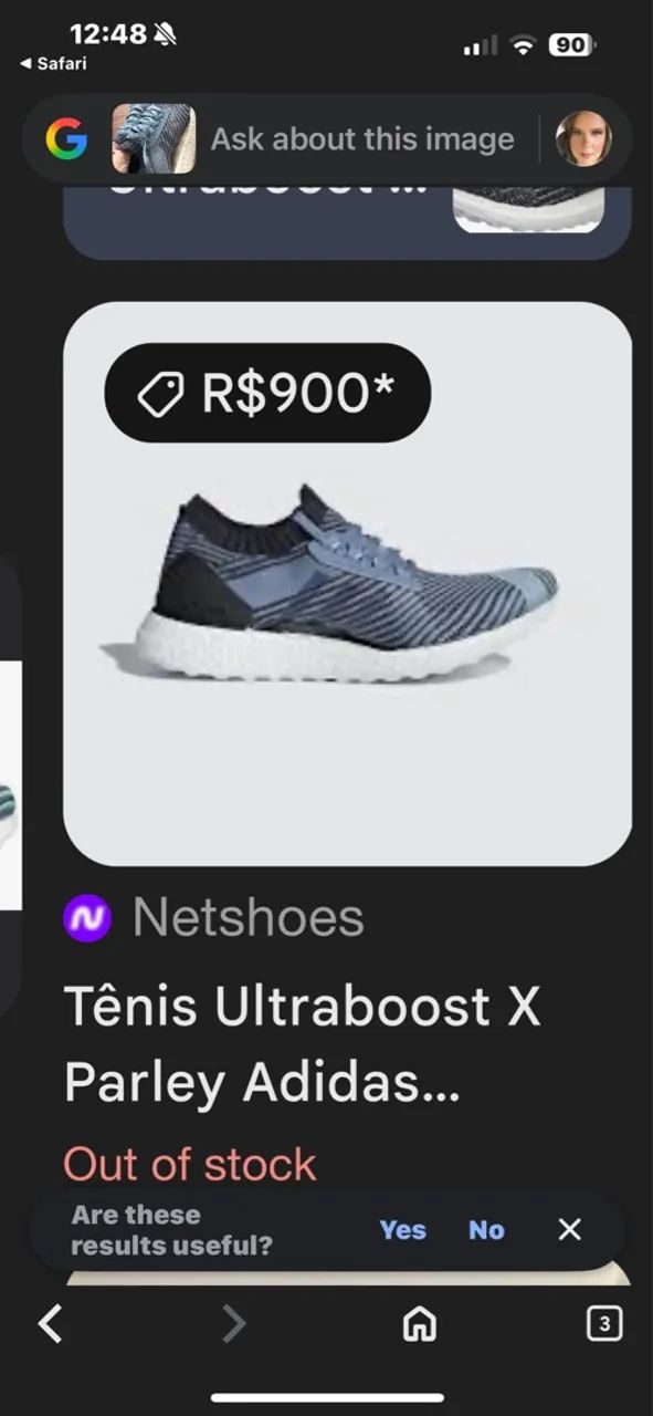 Adidas super confortável 34 - Foto 2