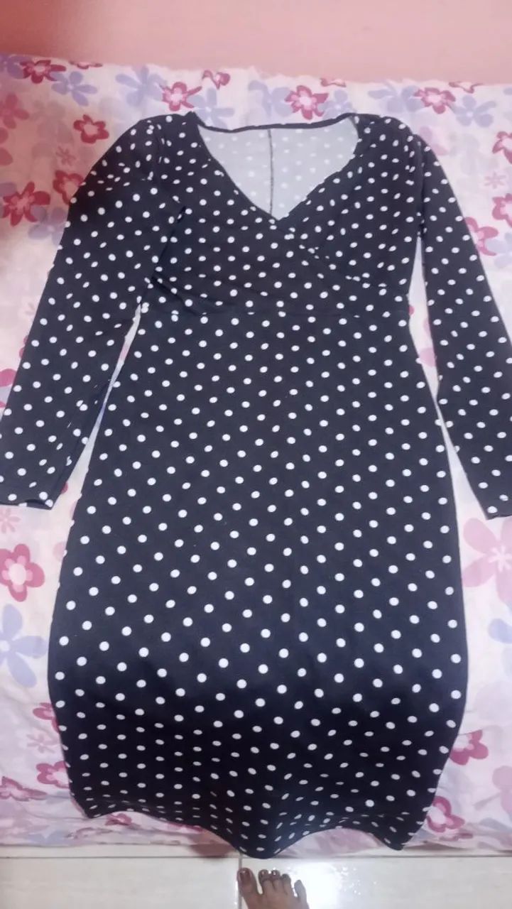 Vestido preto manga comprida  - Foto 2