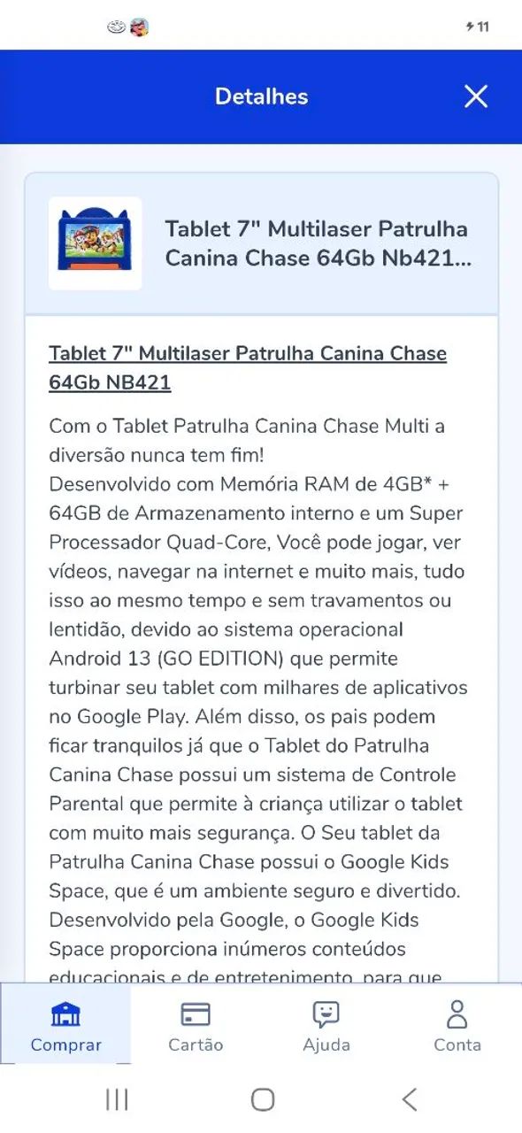 Tablet Multilaser Patrulha Canina - Foto 4