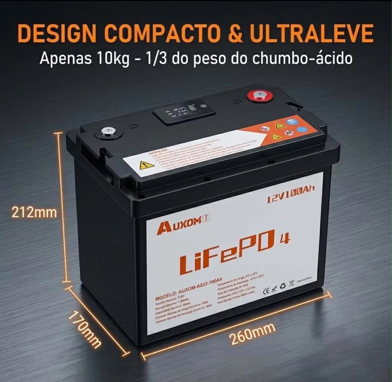 Bateria nova litio 100 ah 12v  - Foto 3