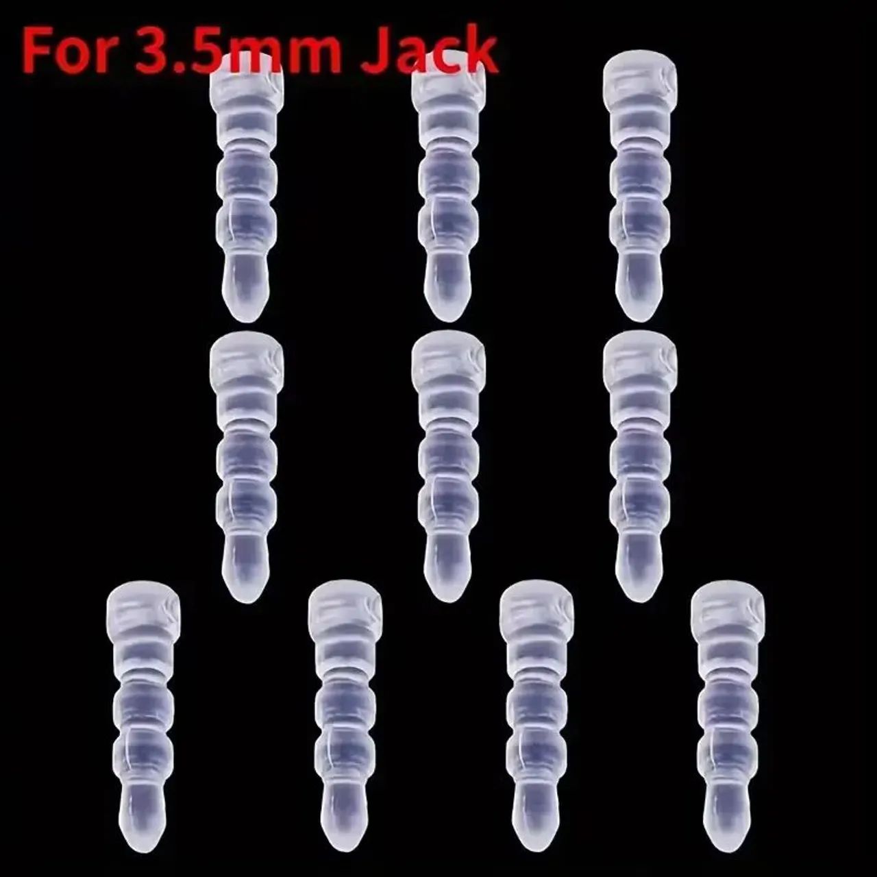 Lot 6 plugs anti poeira Jack 3,5 DIY 