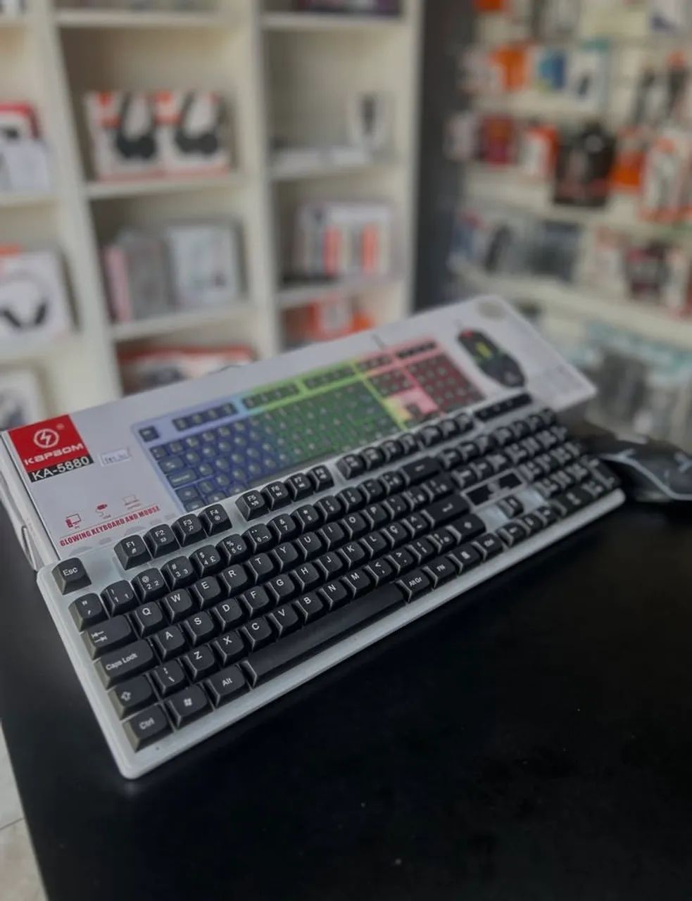 KIT TECLADO E MOUSE GAMER LED RGB PC NOTEBOOK 