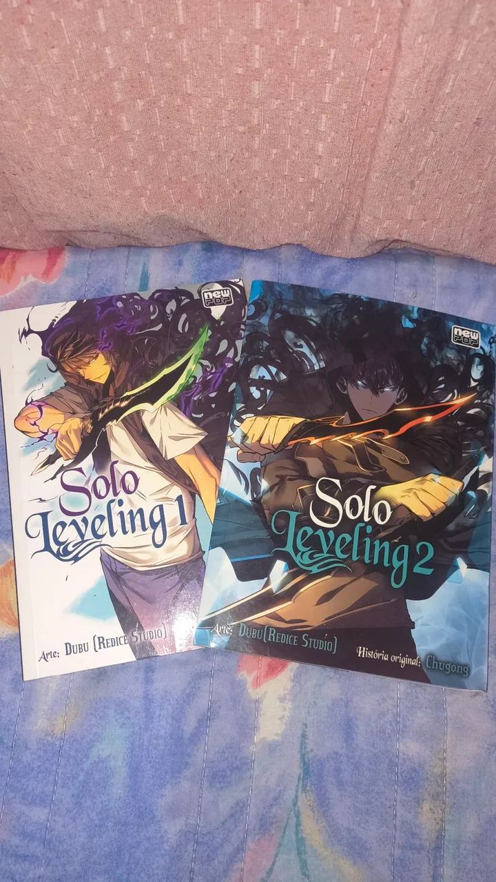 Mangá solo leveling 1 e 2 