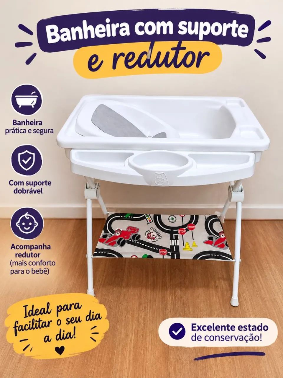 Banheira com suporte e redutor galzerano 