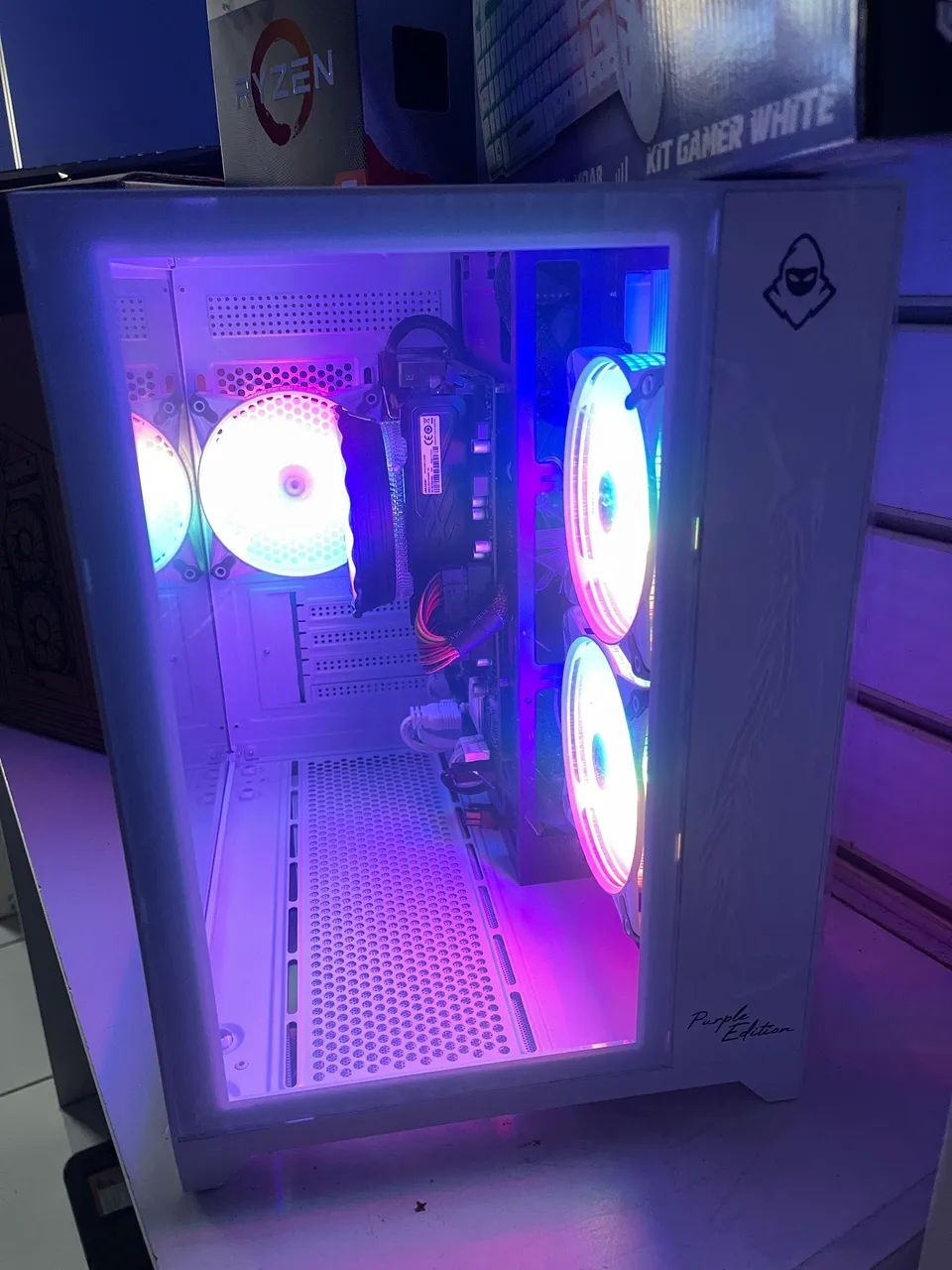 Pc Gamer RYZEN 5 3400g Novo na Caixa  - Foto 3