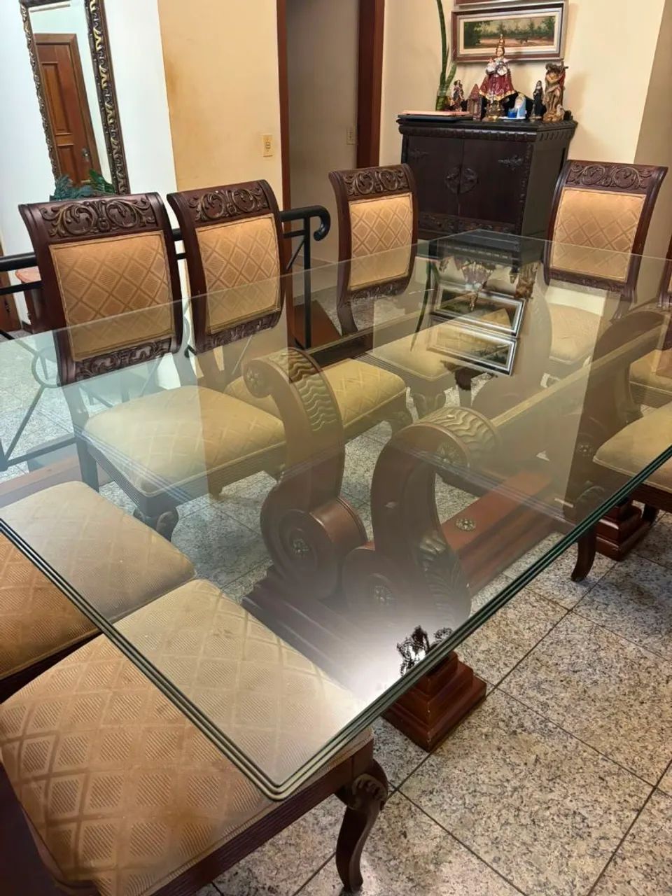 Vidro de mesa