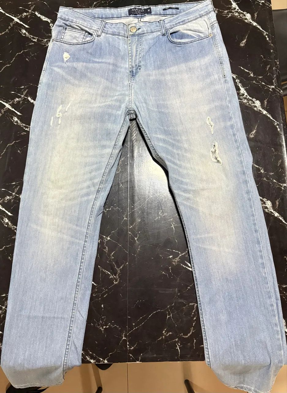 Calça masculina slim fit 48 - Foto 2