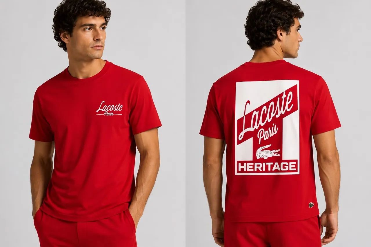 Camiseta Lacoste heritage  - Foto 3