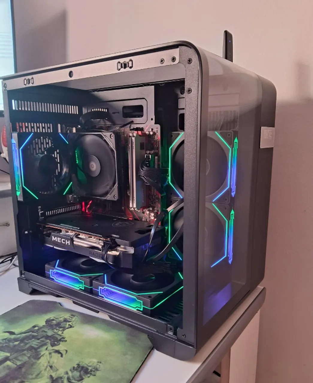 PC Gamer i5 + RX 7600 8GB | 16GB RAM | SSD + HD | Water Cooler