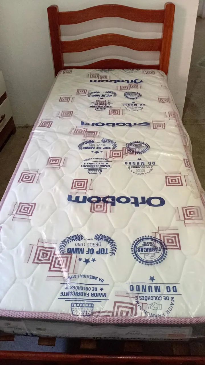 Cama de solteiro madeira 