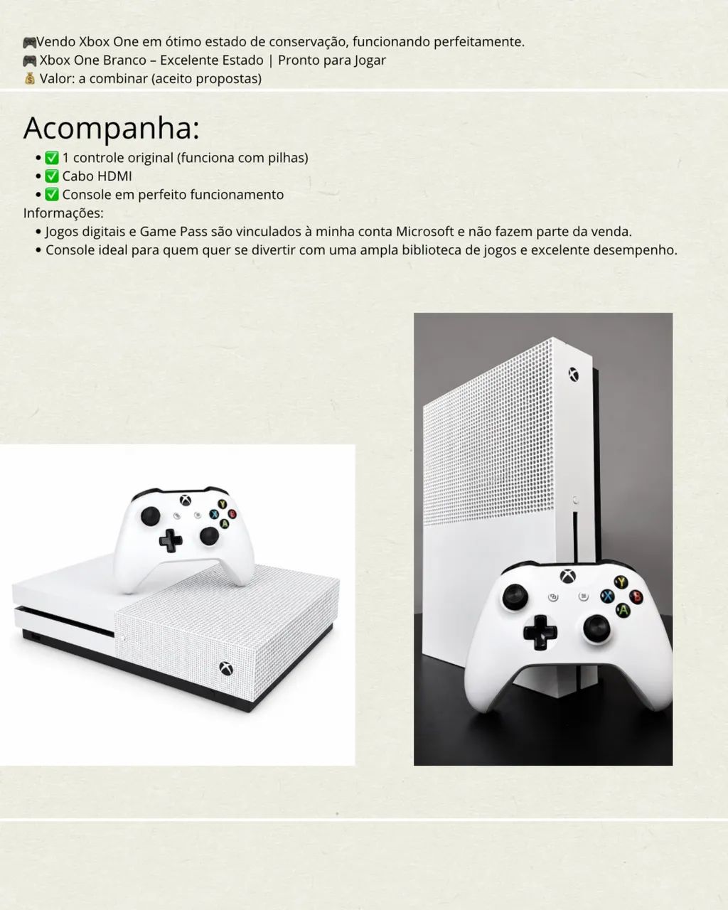 Vídeo game (Xbox one)