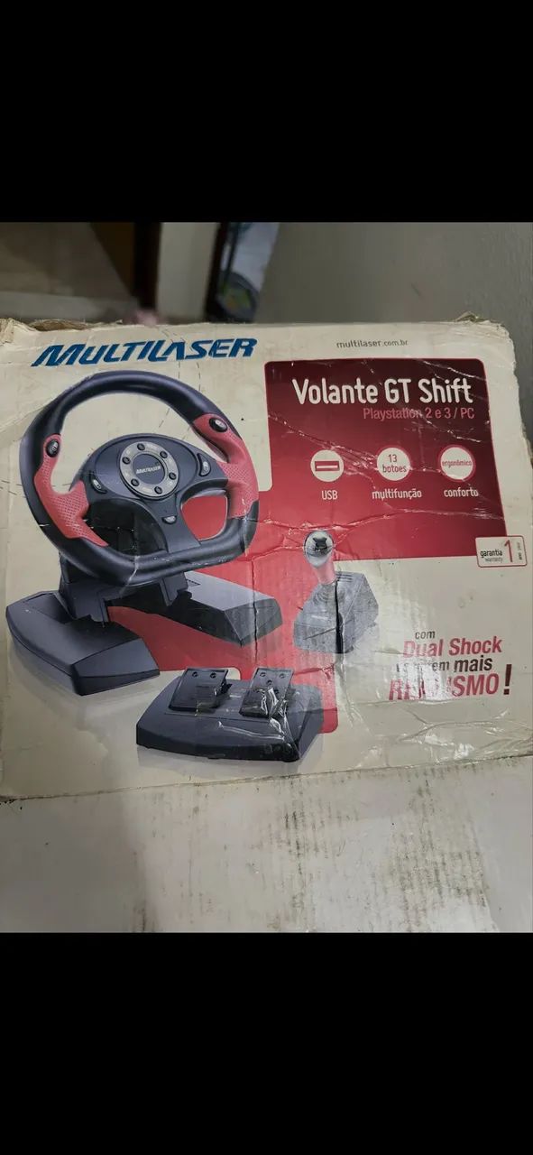 Volante com pedal ps2 ps3 e PC  - Foto 5