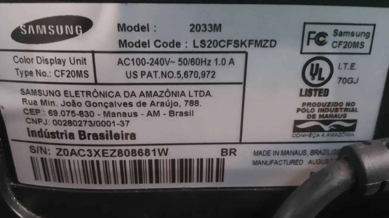 Tv e monitor Samsung 20! polegadas. - Foto 3