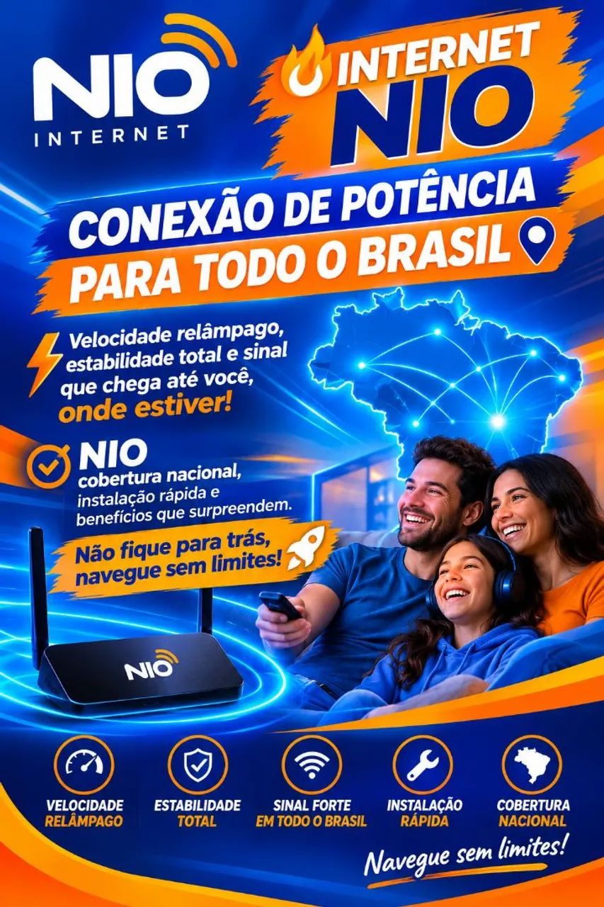 Conexão rápida e estável para todo o Brasil