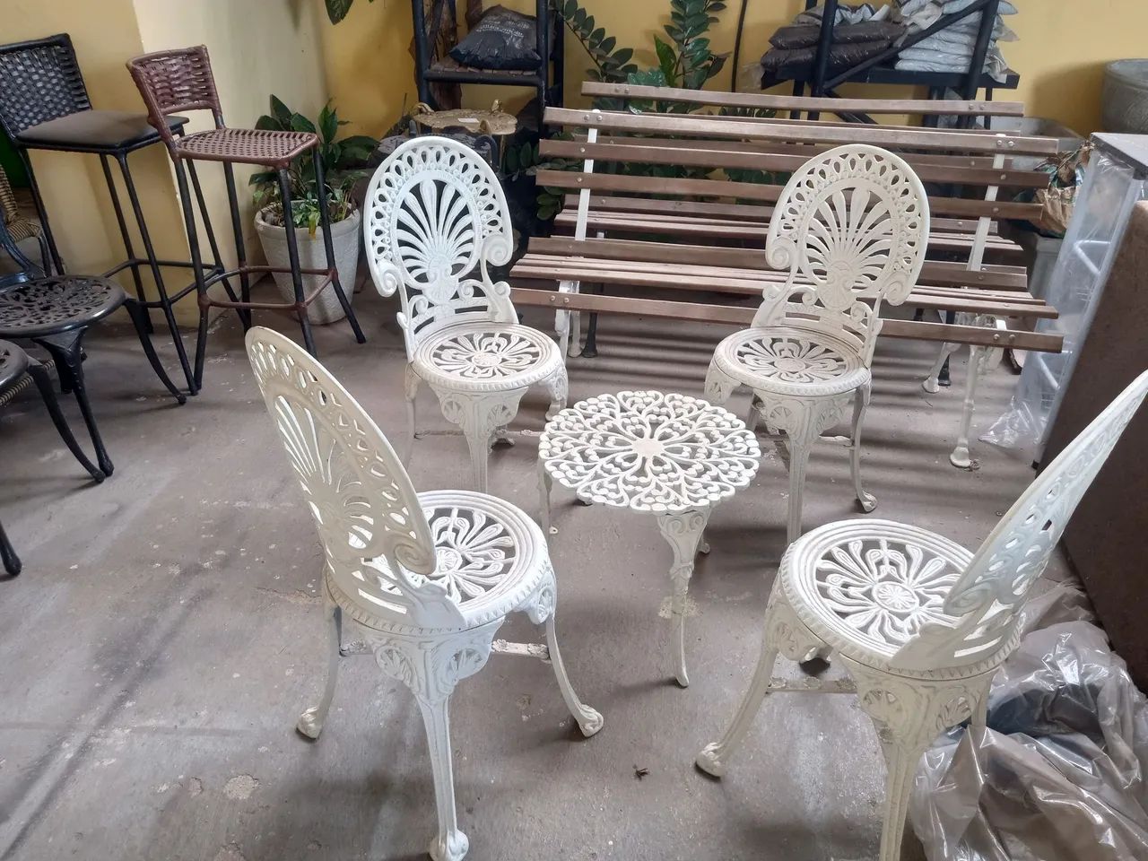 Conjunto de cadeira de alumínio fundido - Foto 3