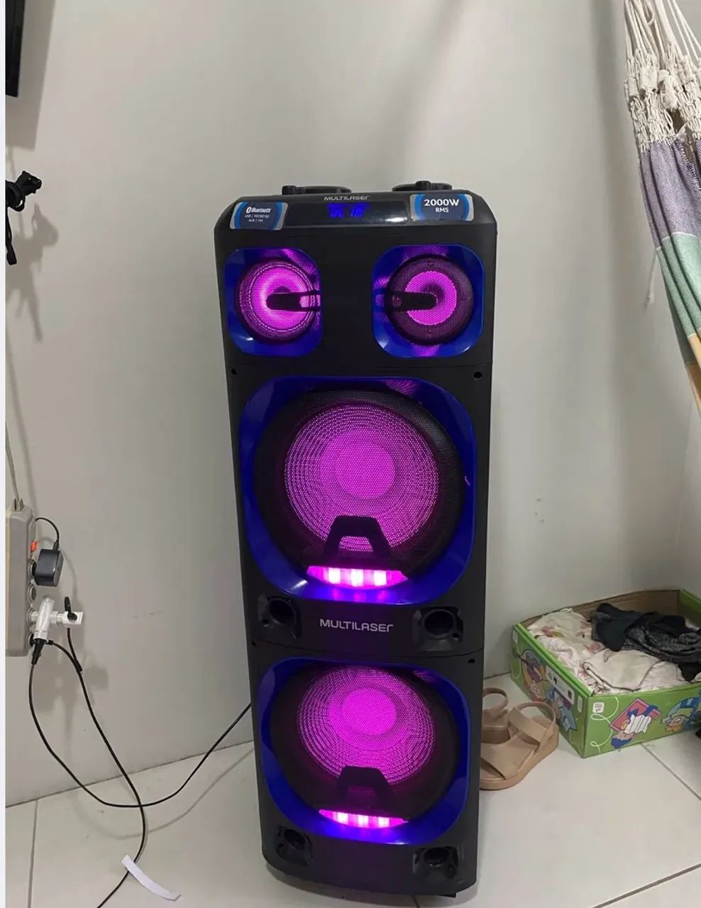 Caixa de Som Multilaser 2000W RMS