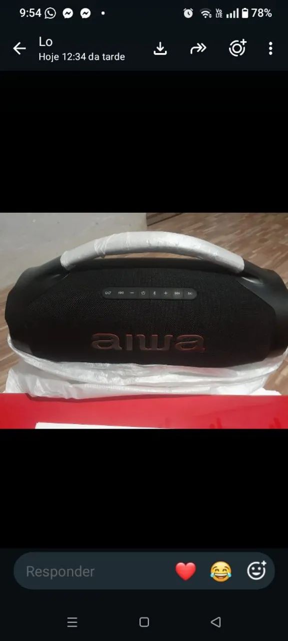 Caixa de som AIWA nova