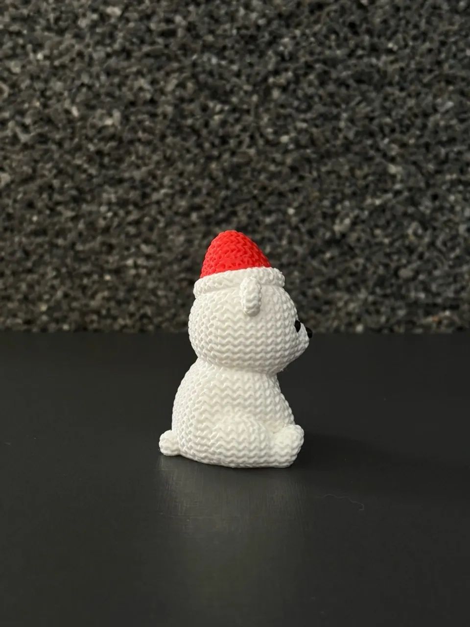 Urso Polar tricô com gorro  - Foto 2