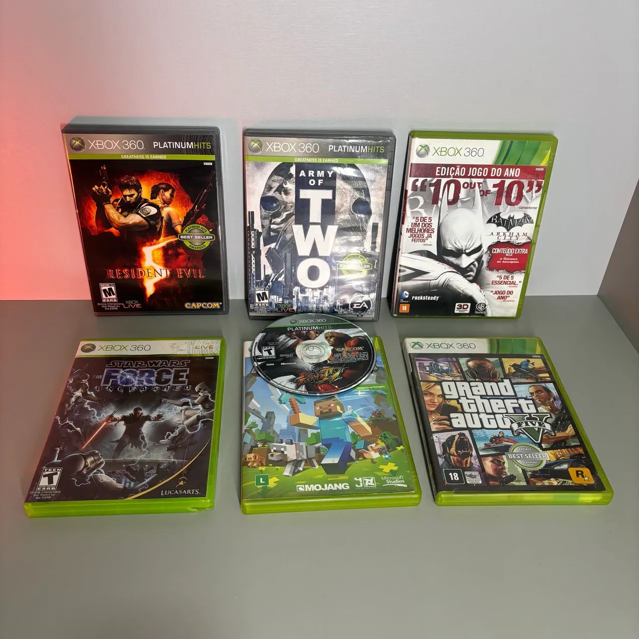 Lote de jogos Xbox 360
