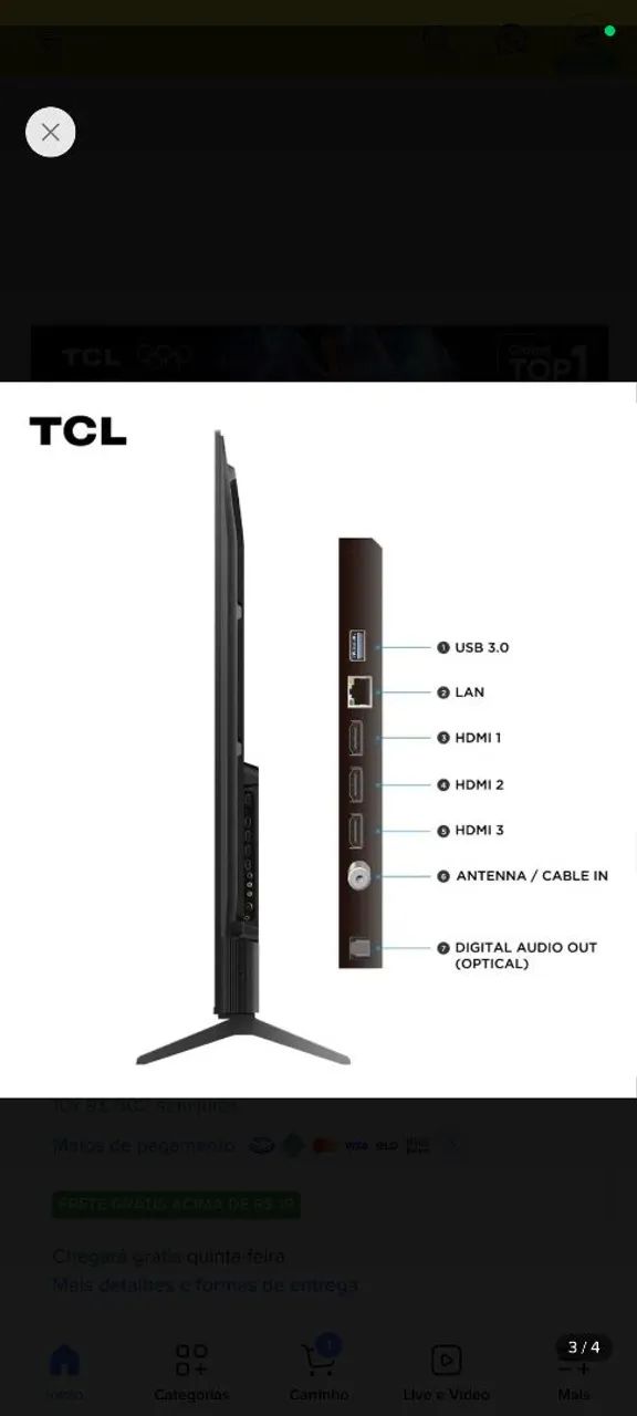 Tv TCL 75 POLEGADAS  - Foto 4