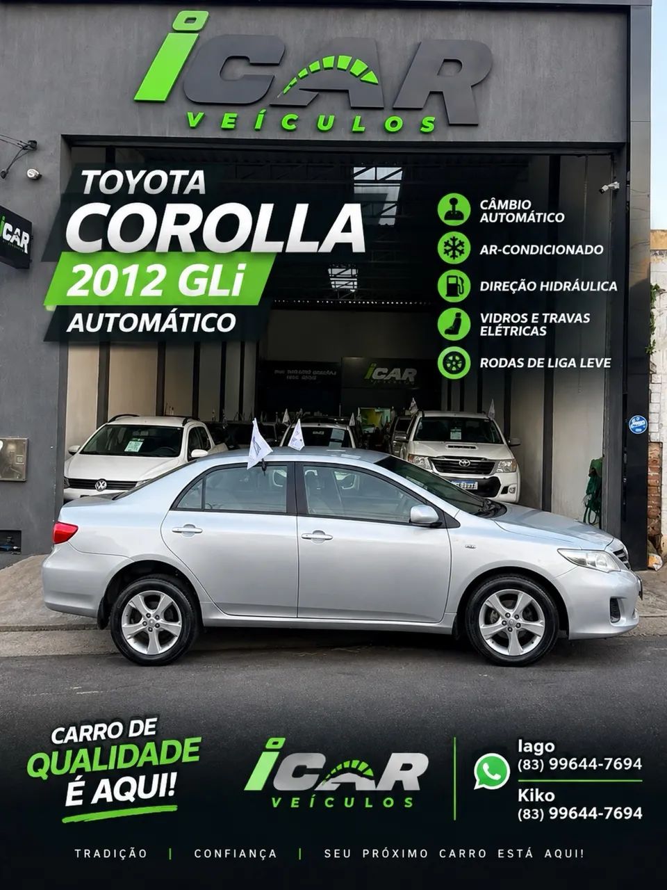 Toyota Corolla GLI 1.8 Flex 16V Aut. 2012 2012
