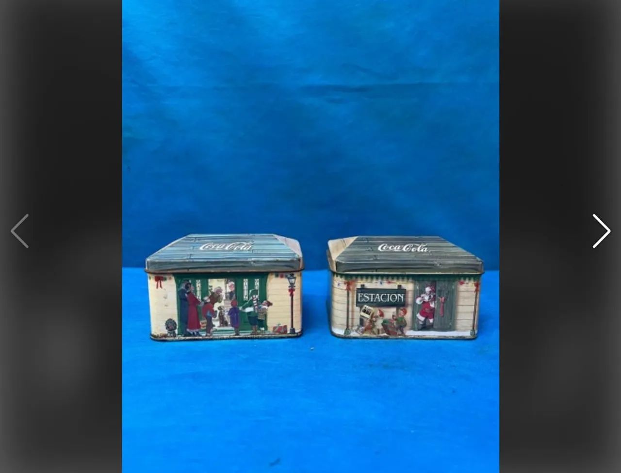 Antigo conjunto de latas de velas coleção coca-cola - Foto 3