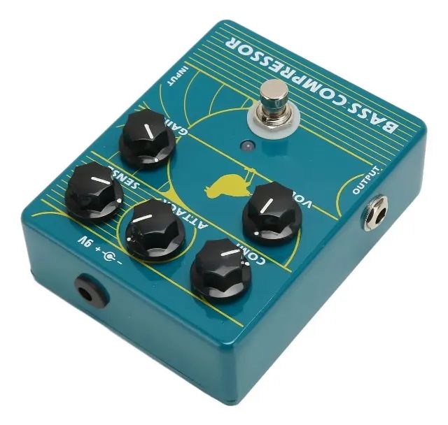 Pedal De Efeito Compressor Zory Para Baixo Elétrico - Foto 4