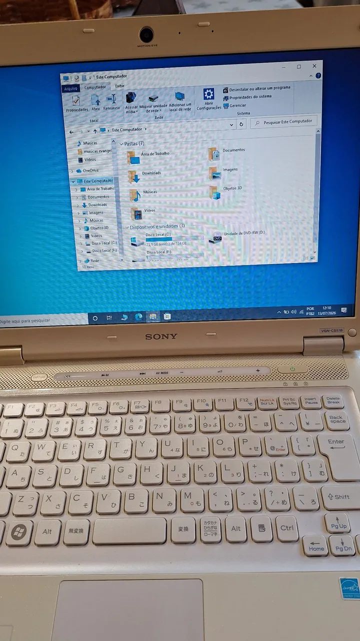 Notebook Sony vaio