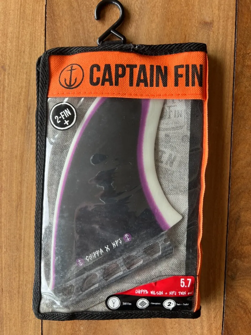Quilha de Surf Futures Captain Fin Chippa Wilson + NPJ Twin + 1