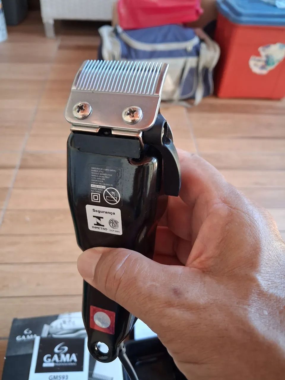 Máquina GAMA Italy Barber Style 110V - Nova, usada 1x - Foto 4