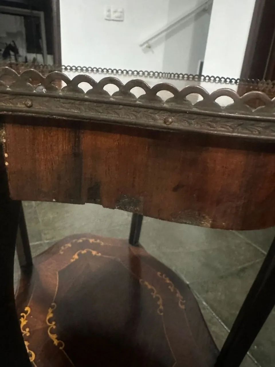 MESA DE CANTO MARCHETADA - Foto 3