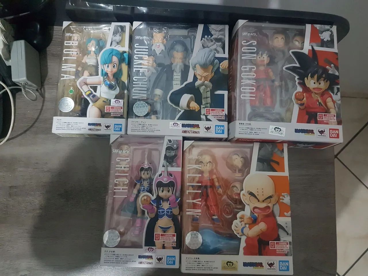 Goku kid, bulma, Jackie chun, chi chi e kuririn s h figuarts bandai 