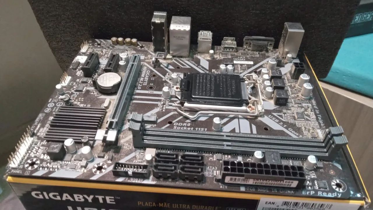 Placa mae h310m com defeito